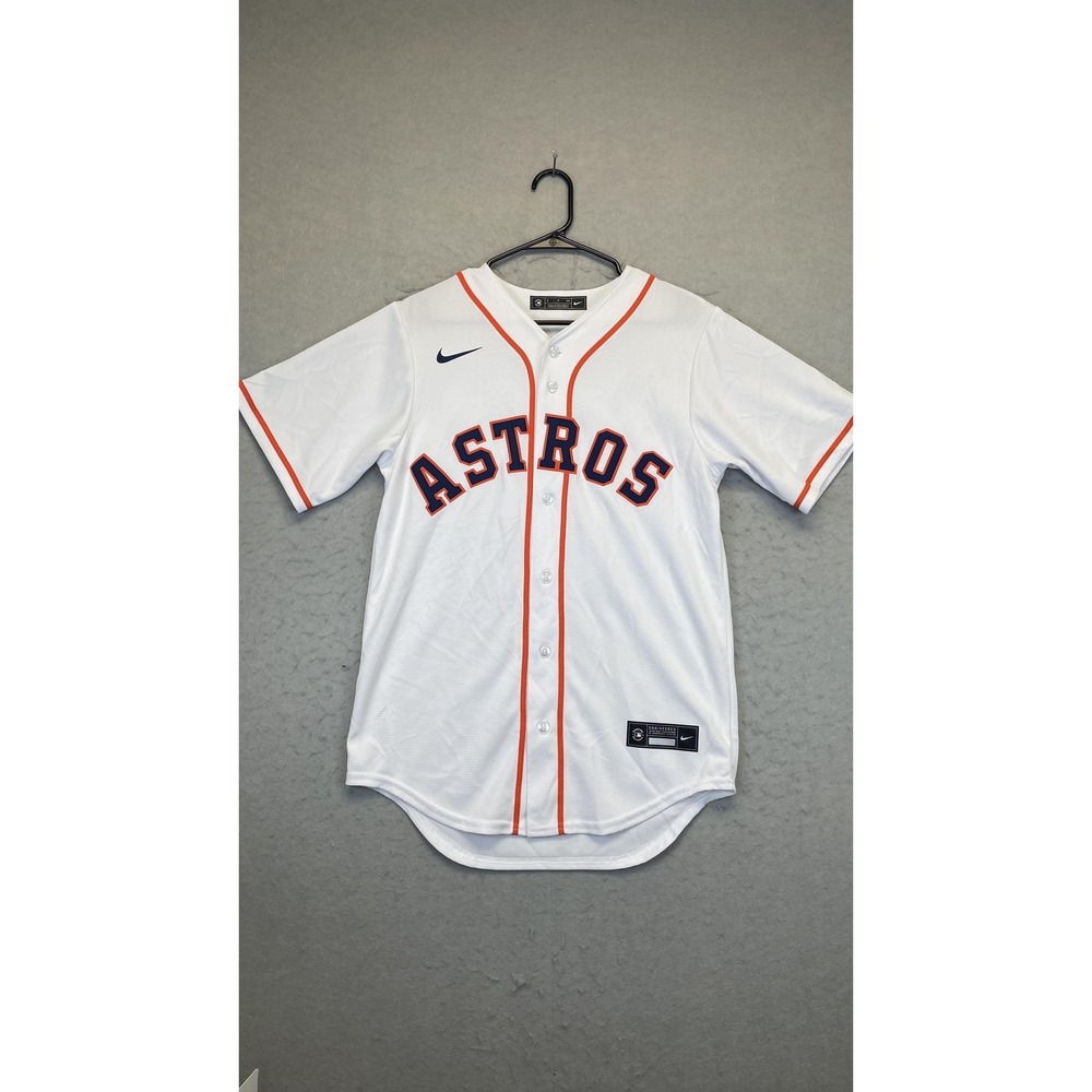 Houston Astros Jersey Mens Small White Home MLB‎ Baseball Bregman 2 Nike Button